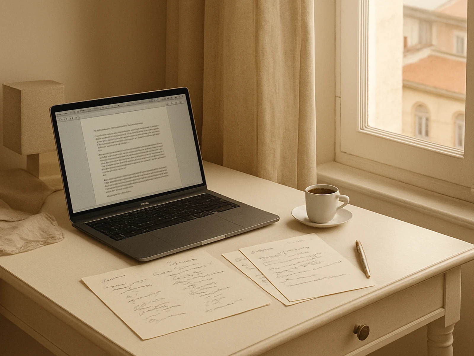 Copywriting workspace